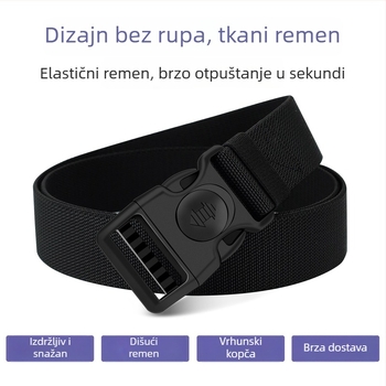 Baluma muški plastični pojas s plastičnom kopčom, zatvaranje kopčom, elektroplatiranje, stil: moderni gradski stil