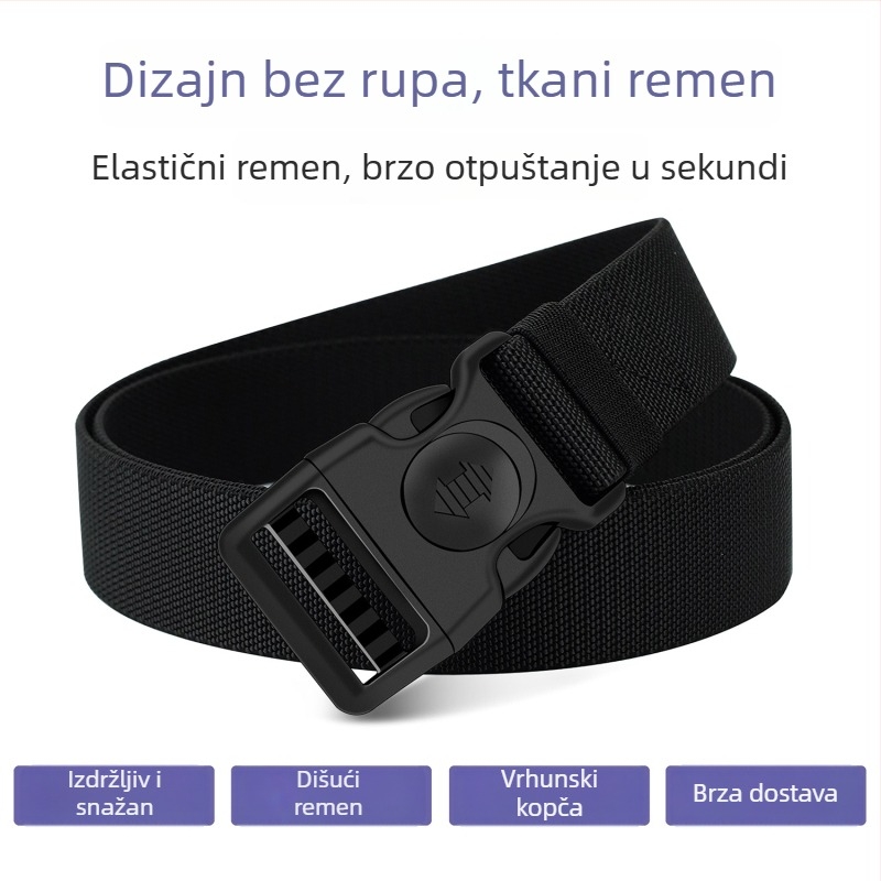 Baluma muški plastični pojas s plastičnom kopčom, zatvaranje kopčom, elektroplatiranje, stil: moderni gradski stil