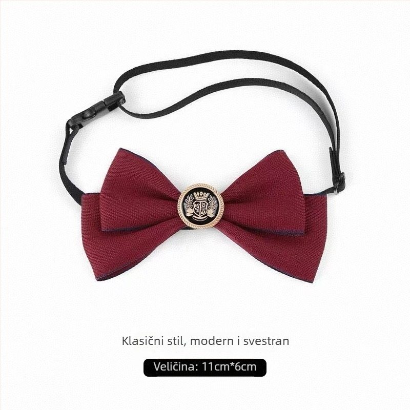 Dječji cvijet za ovratnik i leptir kravatu, ručno izrađeno, jednofarbni uzorak, unisex, korejski stil, tkanina