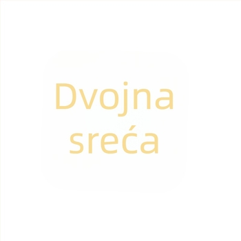 Unisex set čeličnih manžetnih gumba i klipsa za kravatu, motiv Dvije sreće, elektroplatirani završetak