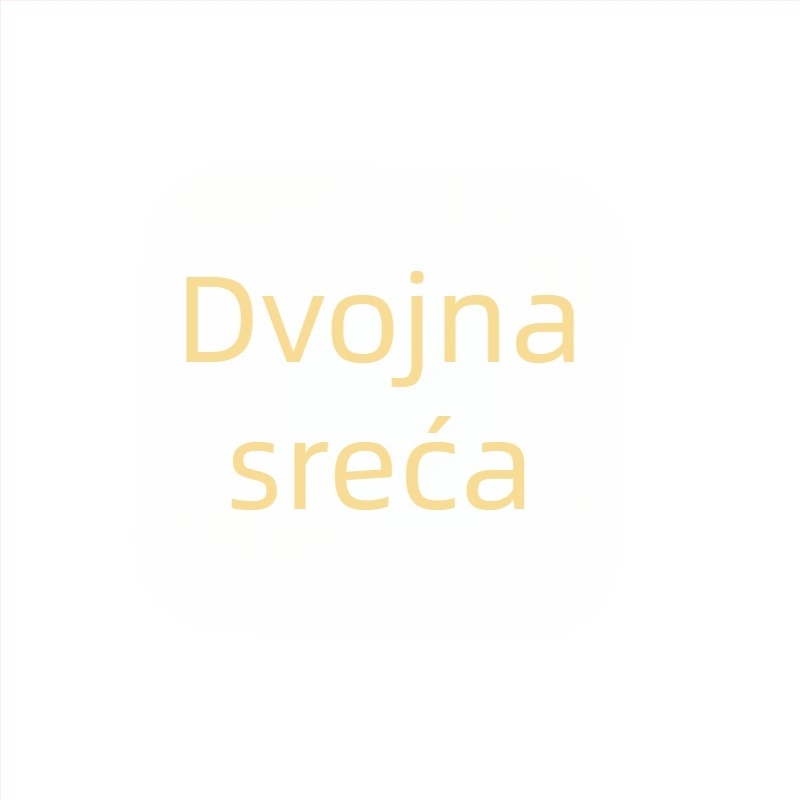 Unisex set čeličnih manžetnih gumba i klipsa za kravatu, motiv Dvije sreće, elektroplatirani završetak