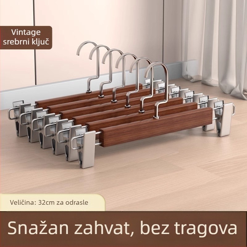 Klip za stalak za hlače | Metal, Model 9740, Moderan minimalistički stil, Ne može se složiti, Kutija: 200 komada