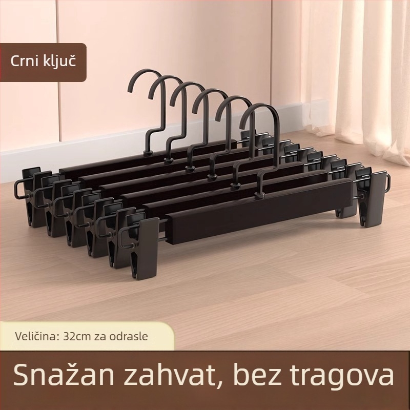 Klip za stalak za hlače | Metal, Model 9740, Moderan minimalistički stil, Ne može se složiti, Kutija: 200 komada