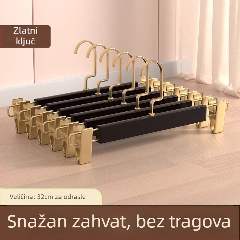 Klip za stalak za hlače | Metal, Model 9740, Moderan minimalistički stil, Ne može se složiti, Kutija: 200 komada