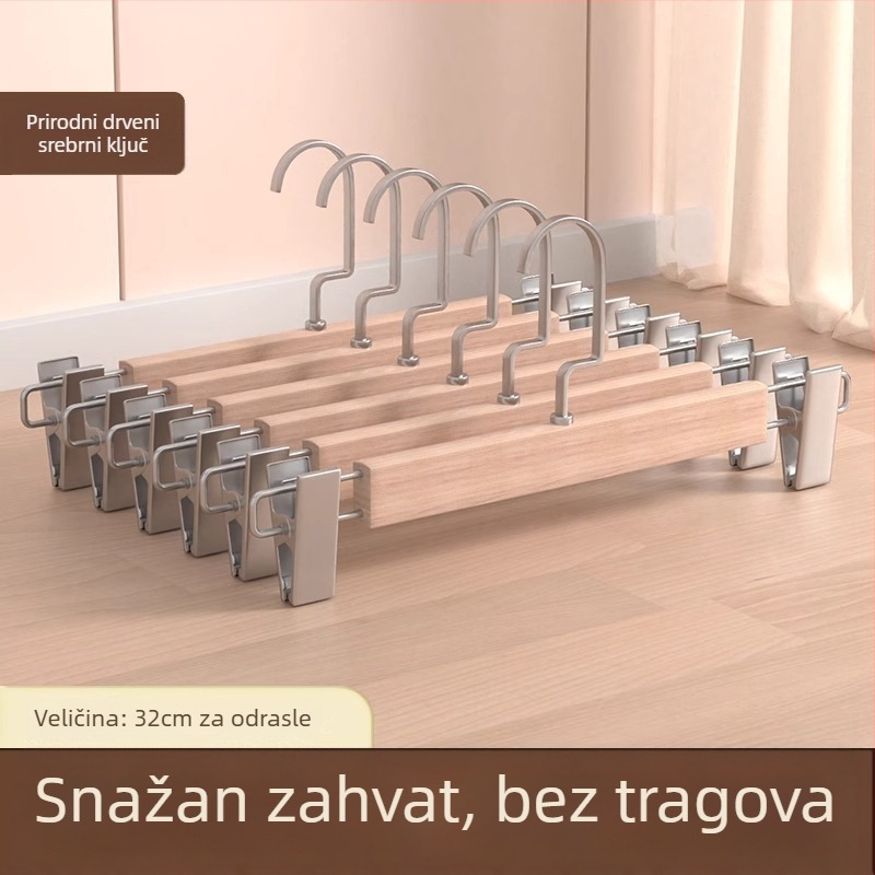 Klip za stalak za hlače | Metal, Model 9740, Moderan minimalistički stil, Ne može se složiti, Kutija: 200 komada