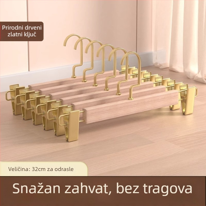 Klip za stalak za hlače | Metal, Model 9740, Moderan minimalistički stil, Ne može se složiti, Kutija: 200 komada