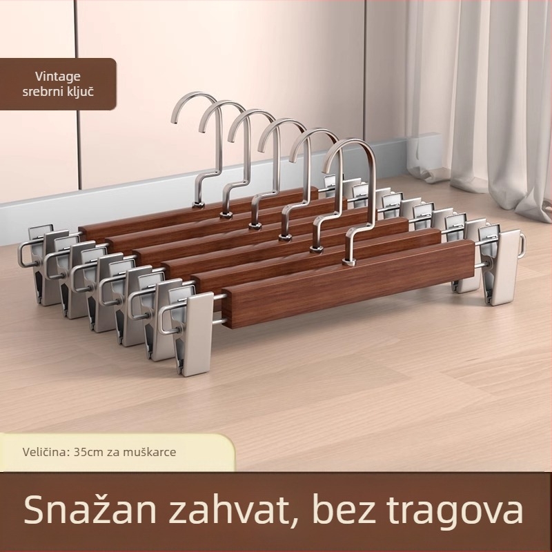 Klip za stalak za hlače | Metal, Model 9740, Moderan minimalistički stil, Ne može se složiti, Kutija: 200 komada
