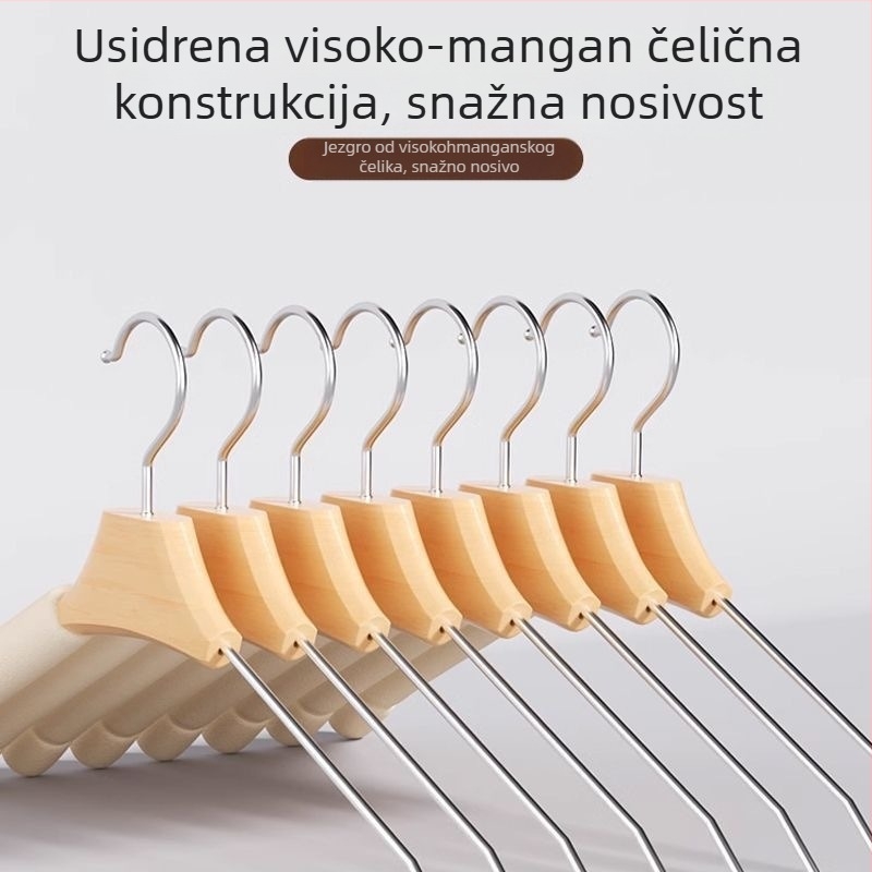 Klip za sušenje odjeće — protuklizni, bez tragova, moderni minimalistički stil; materijal: spužva; visoka nosivost; pogodan za košulje, odijela i hlače