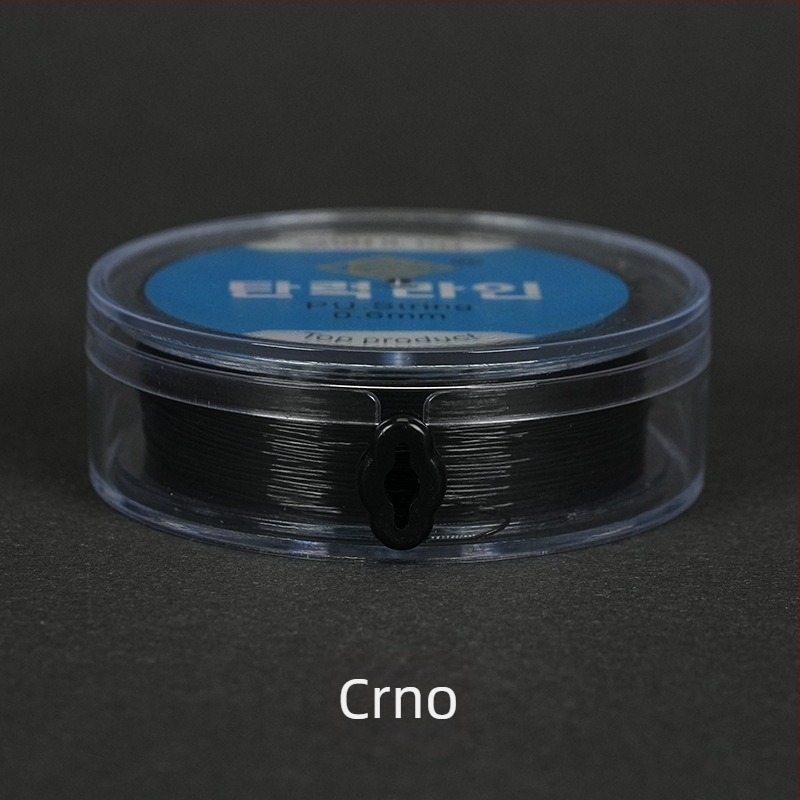 Elastična ribarska nit s okruglom prozirnom kristalnom niti i perlama, ručno pletena od spandeksa