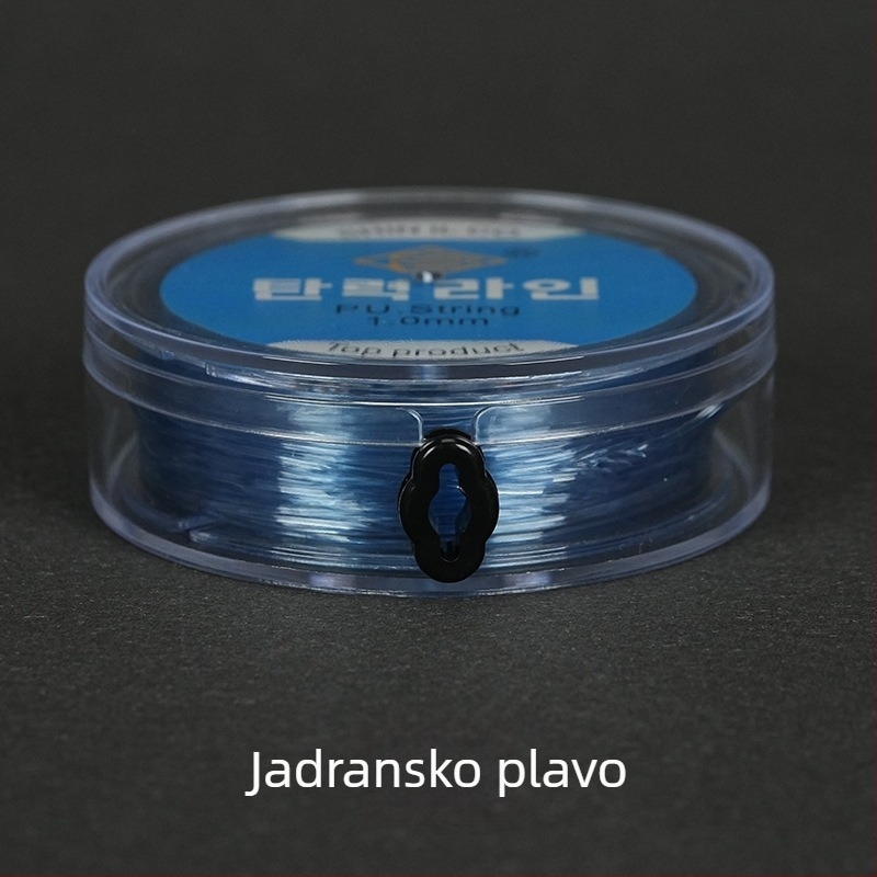 Elastična ribarska nit s okruglom prozirnom kristalnom niti i perlama, ručno pletena od spandeksa