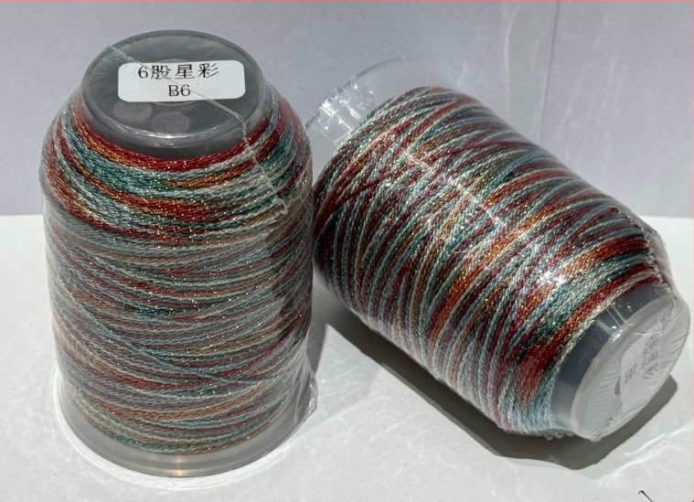 Niz za perle, ručno pleten, s efektom zvjezdane noći, dostupan u konfiguracijama od 6 ili 9 vlakana