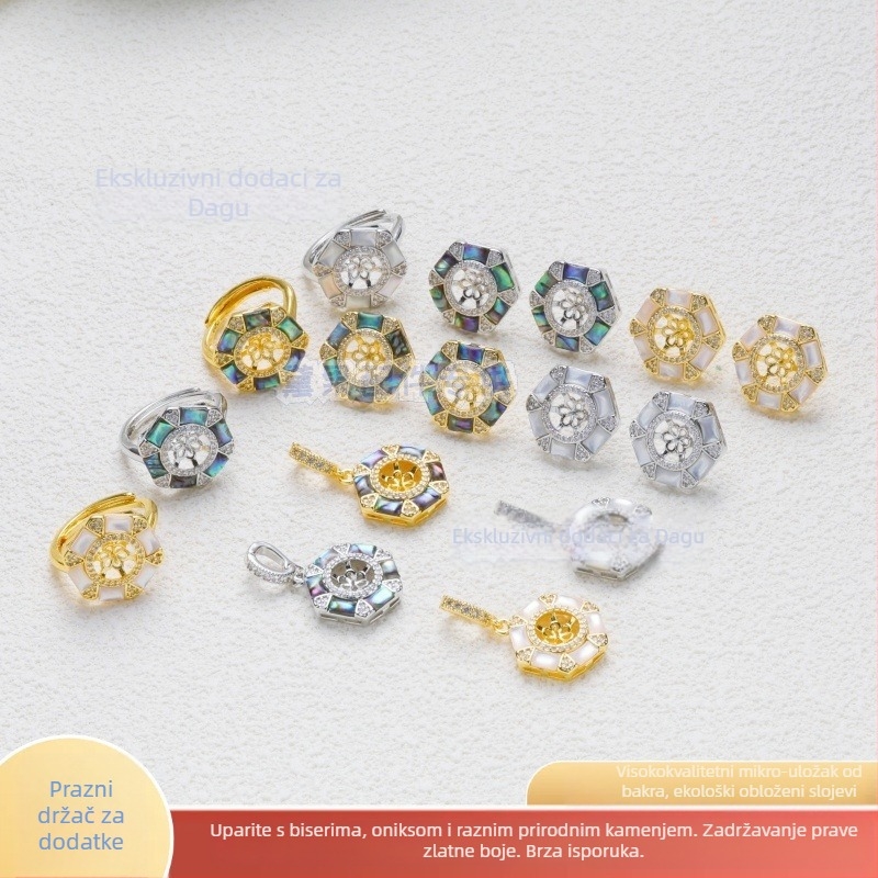 DIY nakit dodaci pribor: bakar materijal, elektroplatiranje, heksagonalni uzorak, svestran stil