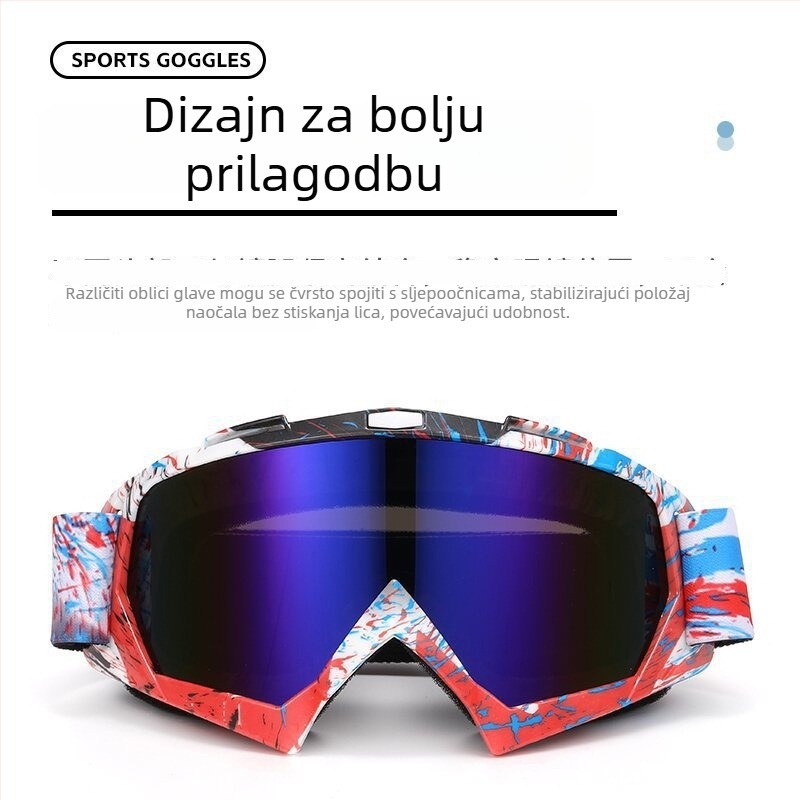 Naočale za zaštitu pri vožnji biciklom i motociklom, model MJ16, unisex, zaštitne naočale otporne na vjetar kompatibilne s dioptrijskim lećama
