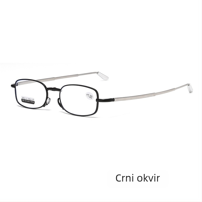 Naočale za čitanje s metalnim okvirom, leće od smole, protiv plavog svjetla, puni okvir, unisex