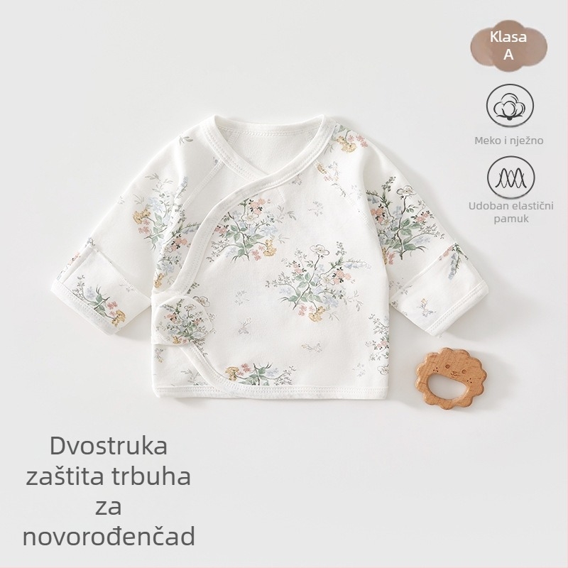 Novorođenče romper od 100% pamuka, svesezonski, dugi rukav, unisex (0-12 mjeseci)