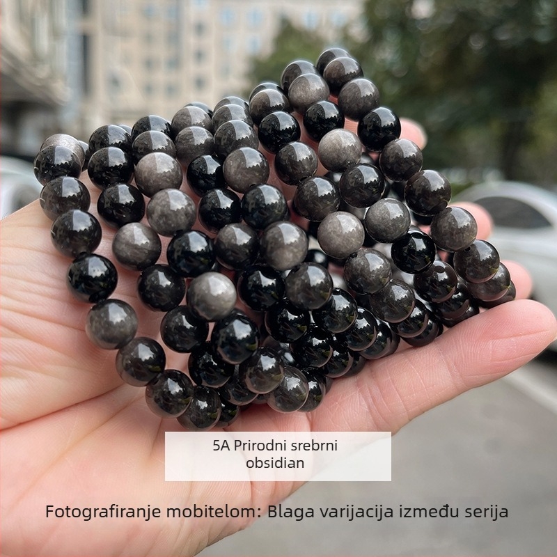 Geometrijski narukvica od kuglica, unisex, poliran završetak, Jingdong