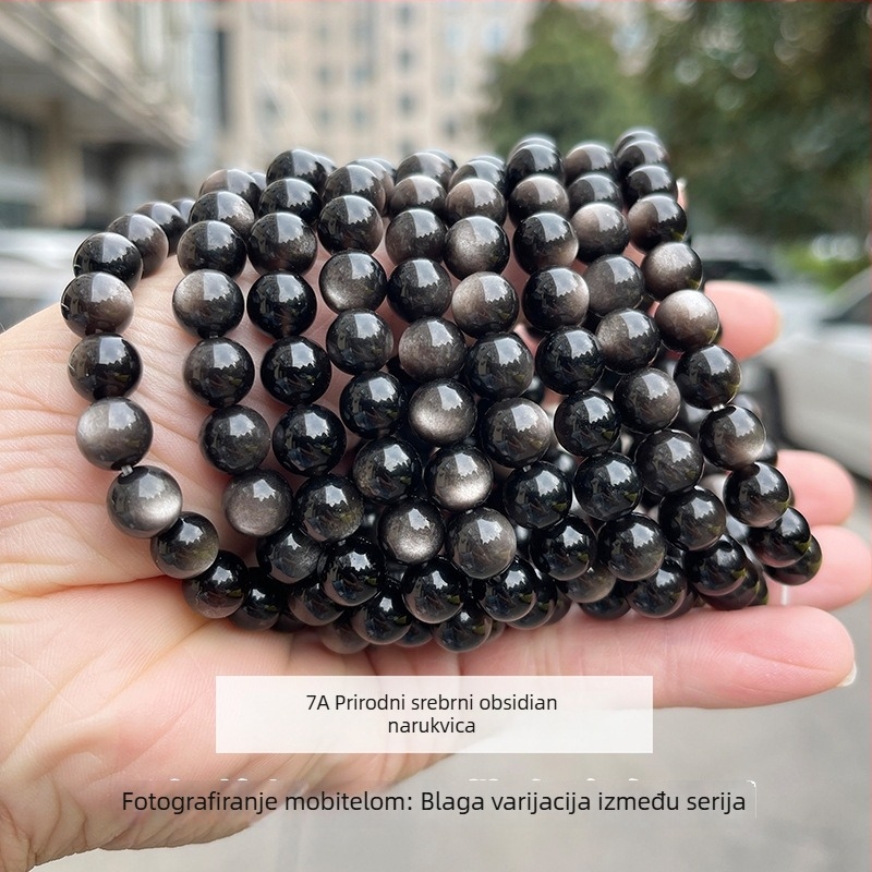 Geometrijski narukvica od kuglica, unisex, poliran završetak, Jingdong