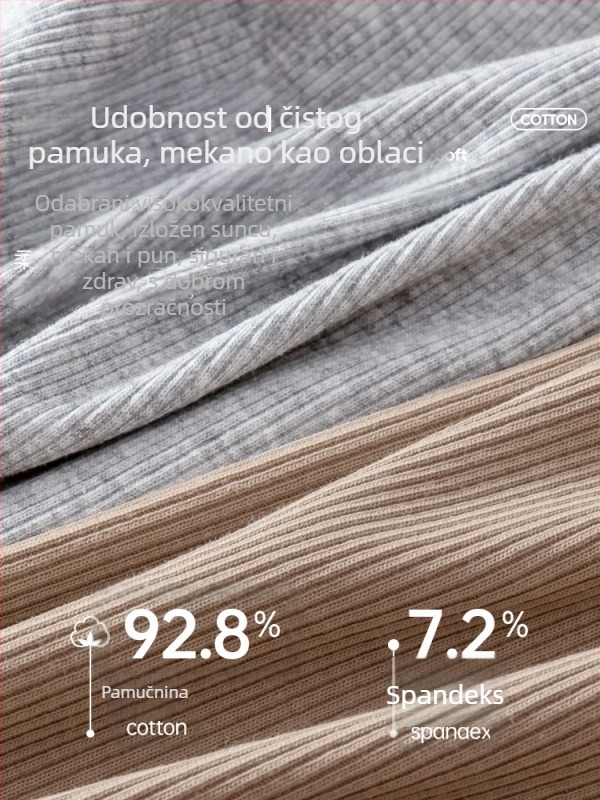Ženski pamučni top bez rukava, slim-fit, s tankim trakama, proljeće-ljeto, duljina 50–65 cm