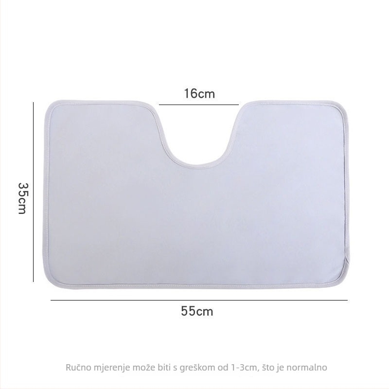 Odrasli bib za jelo, unisex, pamuk, za ležeće pacijente
