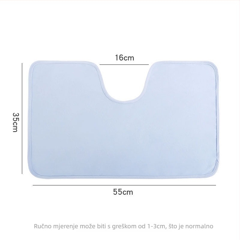 Odrasli bib za jelo, unisex, pamuk, za ležeće pacijente