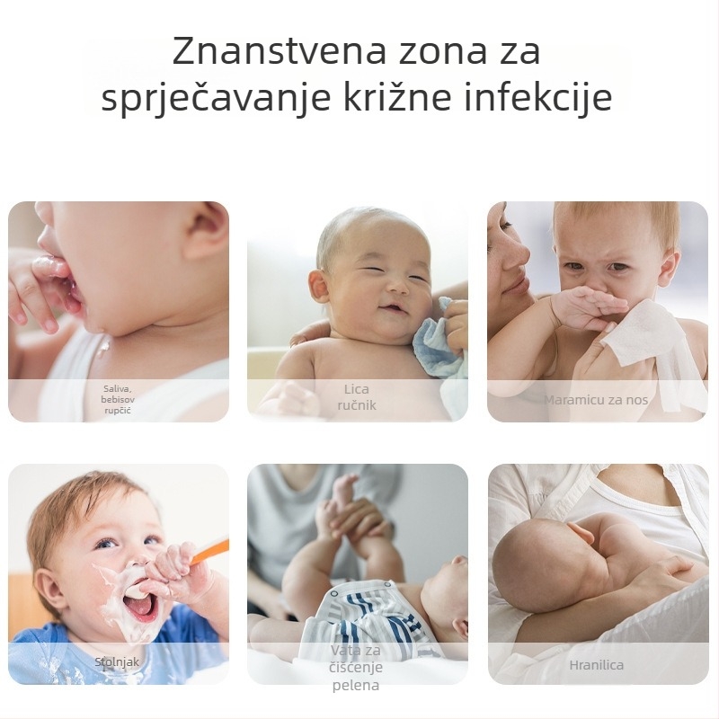 Dječji seilinjak – 95% pamuk, crtić uzorak, protiv prljavštine, za dob 0–6 godina