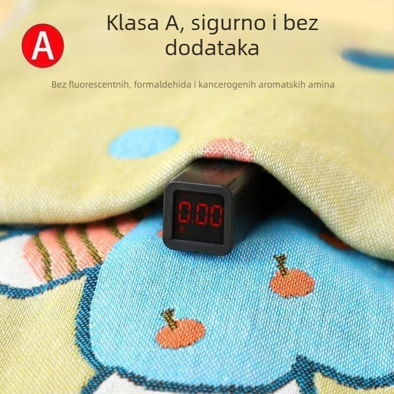 Dječji gazeći ručnik za lice, pamuk, džakard uzorak, težina 50–80 g