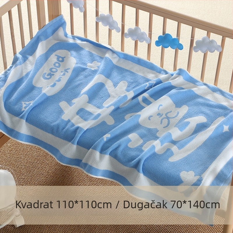 Dječji ručnik za kupanje od čiste pamuka, jacquard tkanina, 32s pređa, težina 500 g ili više