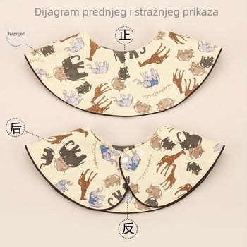Mimuhouse Baby Bib - 100% bavlna, upija, 360° pokriće, za djecu 0–3 godina