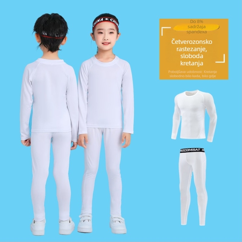 Dječji trening set s brzim sušenjem, unisex, za jesen/zimu, košarka i nogomet