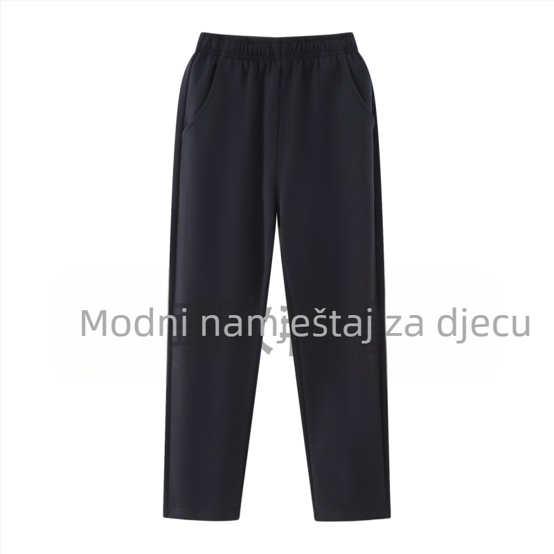 Dvodijelna školska uniforma s fleecem, za srednjoškolce, jesen-zima, stil kolidža, unisex