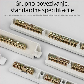 9-položni terminal blok od čistog bakra