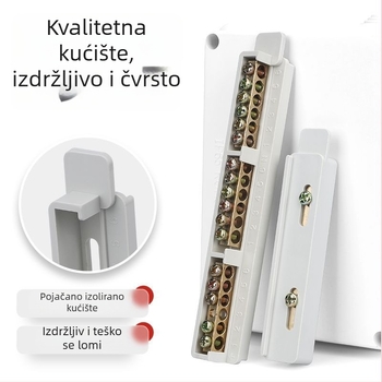 9-položni terminal blok od čistog bakra