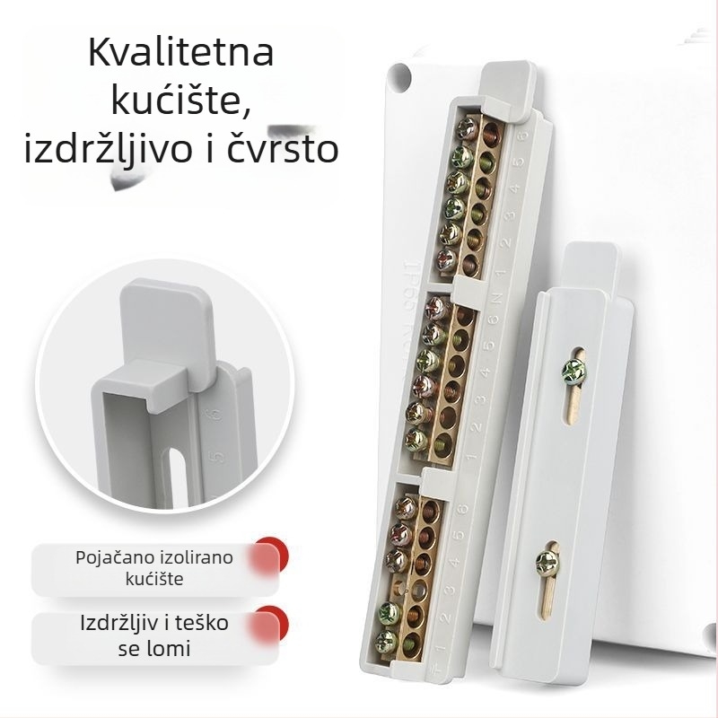 9-položni terminal blok od čistog bakra