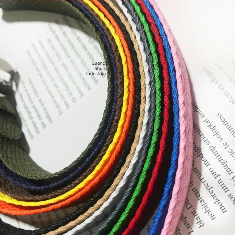Nijon narukvica za sat s twist pletenicom, srebrno matovim kopčom od nehrđajućeg čelika; marka Instantaneous jump strap.