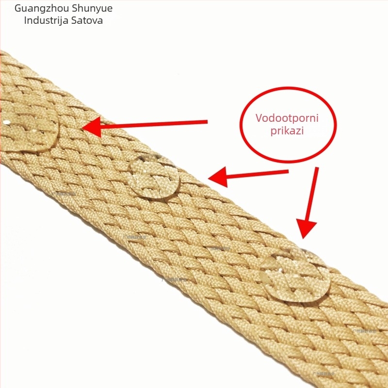 Nijon narukvica za sat s twist pletenicom, srebrno matovim kopčom od nehrđajućeg čelika; marka Instantaneous jump strap.