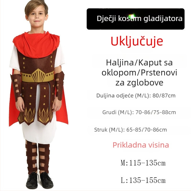 Halloween kostim za djecu i odrasle — grčka boginja / rimska princeza haljina, poliester tkanina, za anime uloge, ispod 17 godina