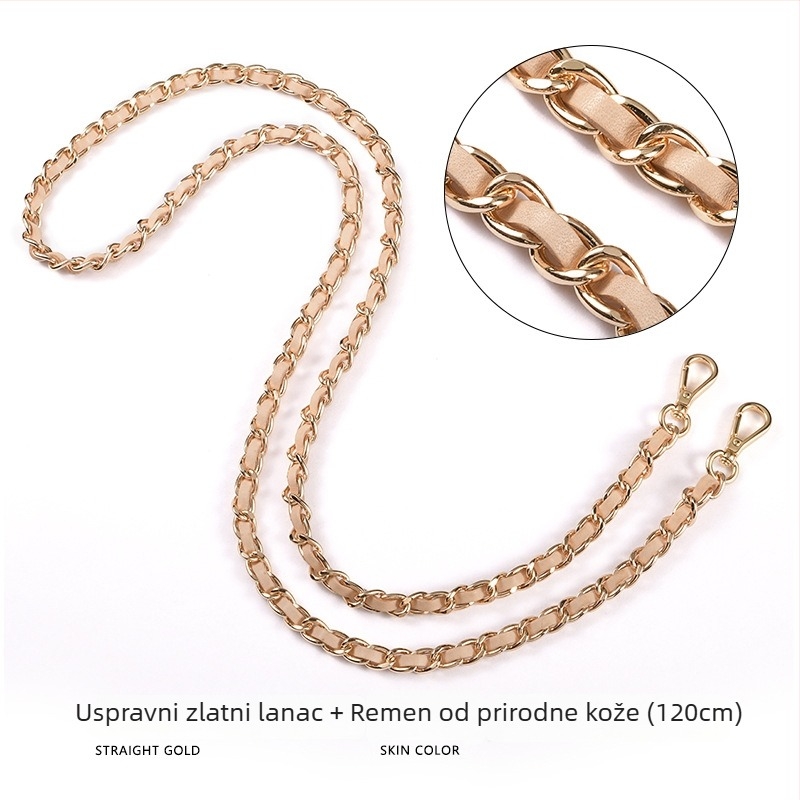 Remen za torbu preko ramena, prirodna koža, gornji sloj goveđe kože, model MHS-SP-32