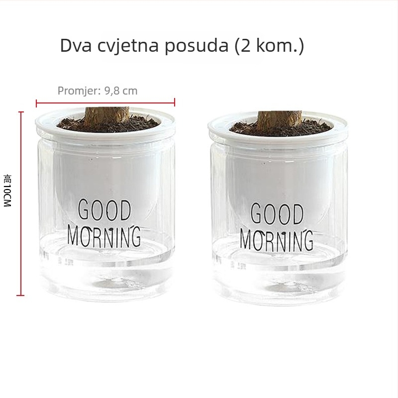 Plastični lonac za cvijeće (stolna uporaba, uredski stil, otporan na koroziju)