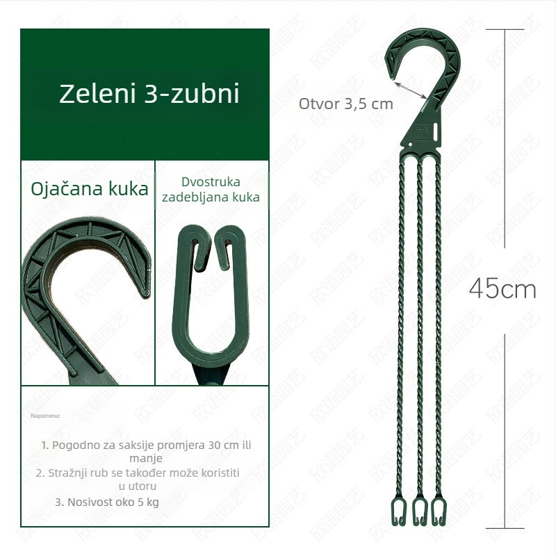 Viseći lonac s automatskim zalijevanjem, zidni koš — kapacitet jednog galona