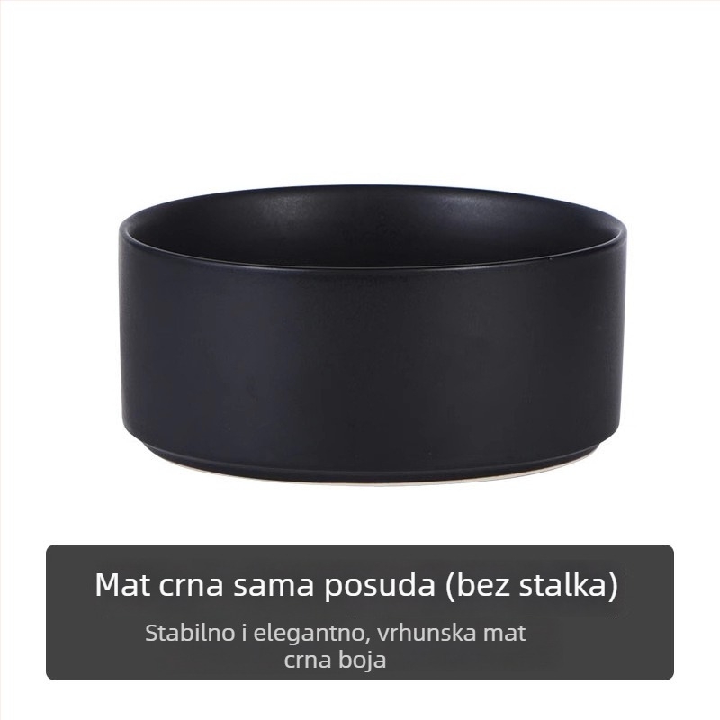 Keramička zdjela za mačke za hranu i piće; pribor za kućne ljubimce; Podrijetlo: Drugo; Pogodno za mačke