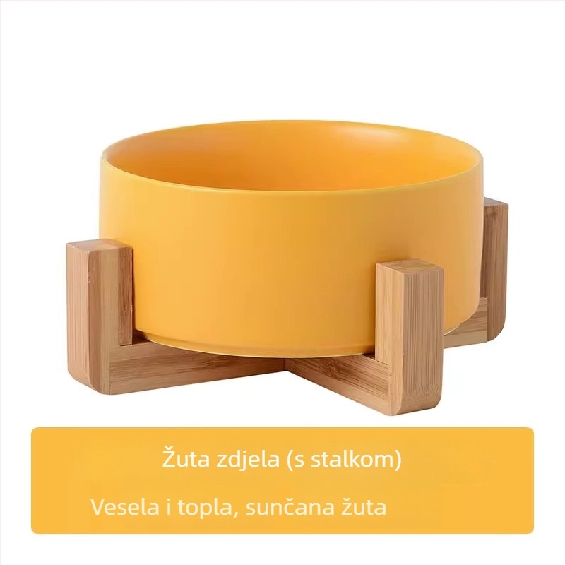 Keramička zdjela za mačke za hranu i piće; pribor za kućne ljubimce; Podrijetlo: Drugo; Pogodno za mačke