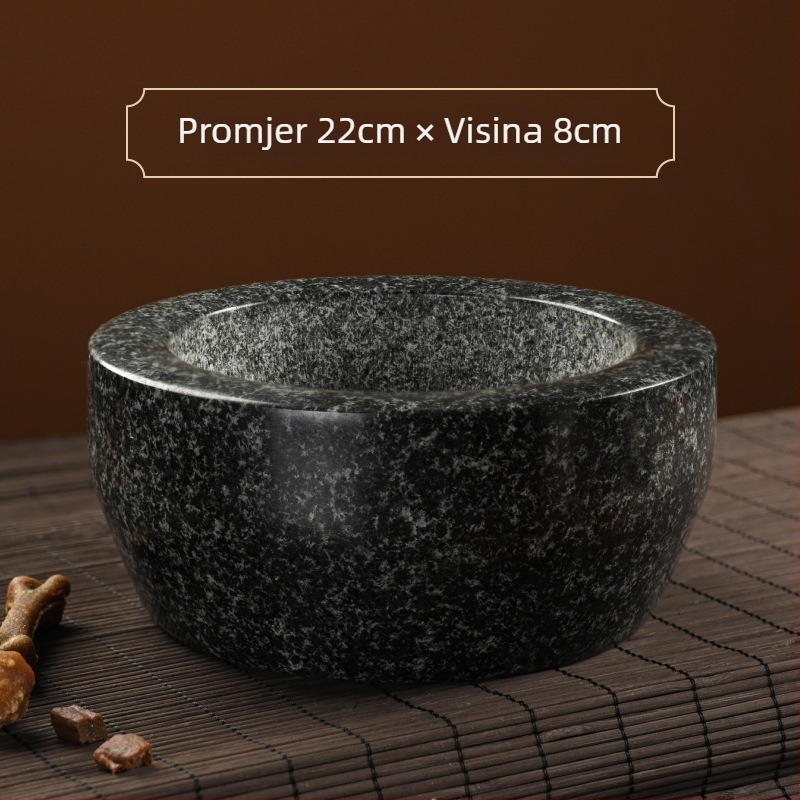 Kamenita zdjela za mačke — zdjelica za sporo hranjenje, Stone Food