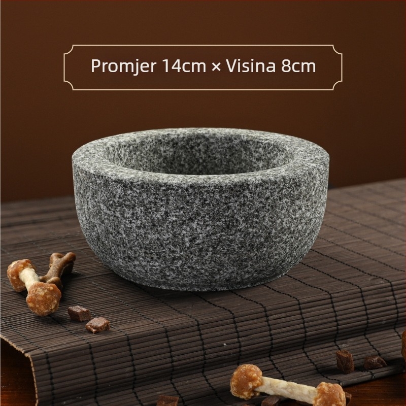 Kamenita zdjela za mačke — zdjelica za sporo hranjenje, Stone Food