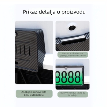 Okvir za registarsku pločicu Zeekr 001/007/X (2021–2024), plastični, Tengyun