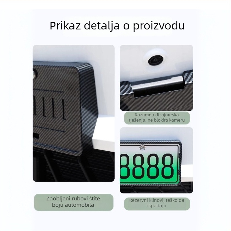 Okvir za registarsku pločicu Zeekr 001/007/X (2021–2024), plastični, Tengyun