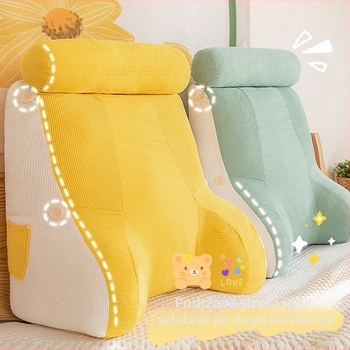 Corduroy jastuk za naslanjač/kauč s jezgrama, pliš materijal, PP pamuk punilo, jednofarebni uzorak