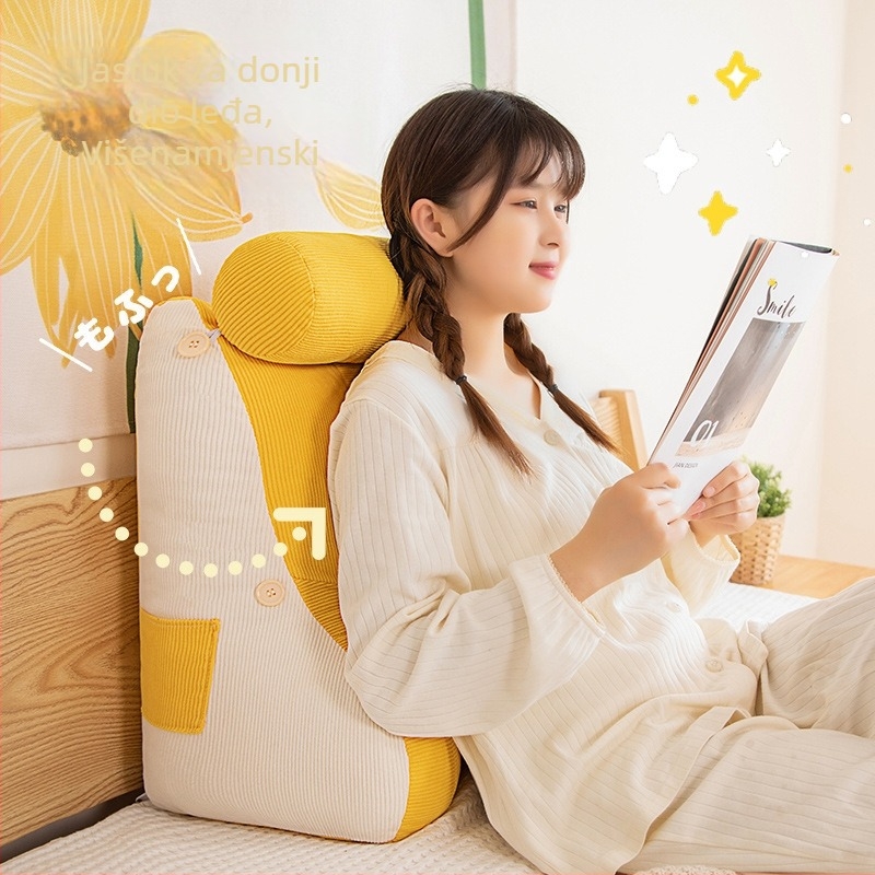 Corduroy jastuk za naslanjač/kauč s jezgrama, pliš materijal, PP pamuk punilo, jednofarebni uzorak