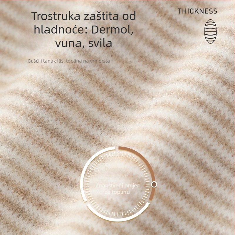 Dječje dvostruko slojevite kašmir tople hlače, jesen-zima, unisex, srednje visokog struka