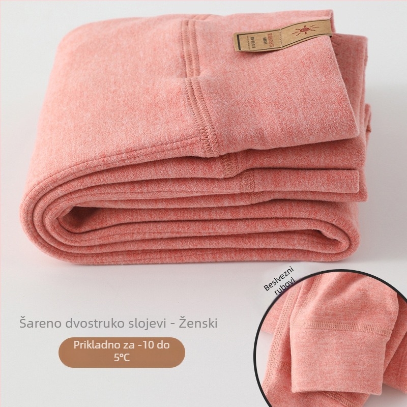 Dječje dvostruko slojevite kašmir tople hlače, jesen-zima, unisex, srednje visokog struka