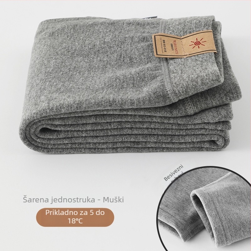 Dječje dvostruko slojevite kašmir tople hlače, jesen-zima, unisex, srednje visokog struka